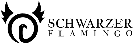 Schwarzer Flamingo Logo